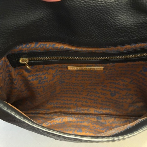 Marc by Marc Jacob's Black Leather large clutch with dust bag - Picture 6 of 9